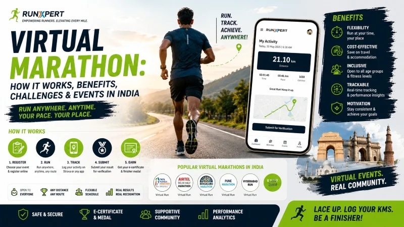 Virtual Marathon: How It Works, Benefits, Challenges & Events in India